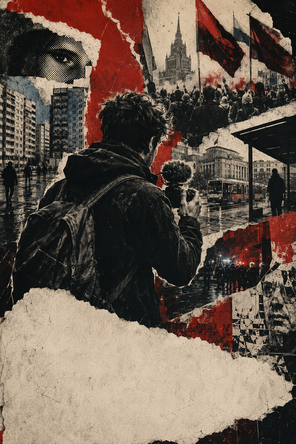 Plakat projektu Na Płocie — Oskar Bąk